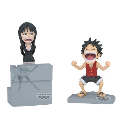 Figura Luffy &38 Nico Robin World Collectable One Piece 10cm