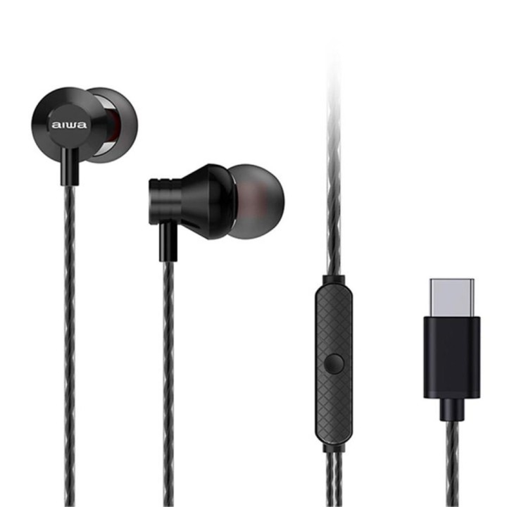 Auriculares aiwa estm - 50usb - c bk usb tipo