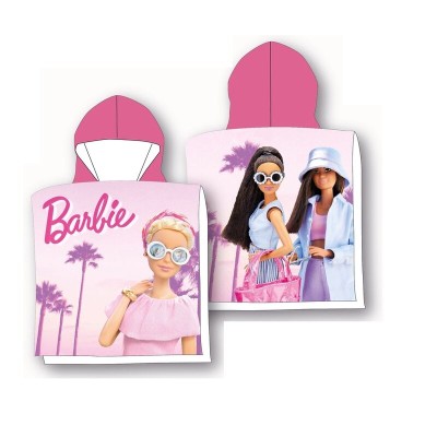 Poncho toalla Barbie microfibra