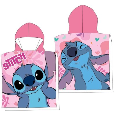 Poncho toalla Stitch Disney algodon