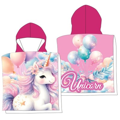 Poncho toalla Unicornio microfibra