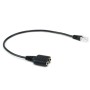 Cable rj9 a 2 x jack