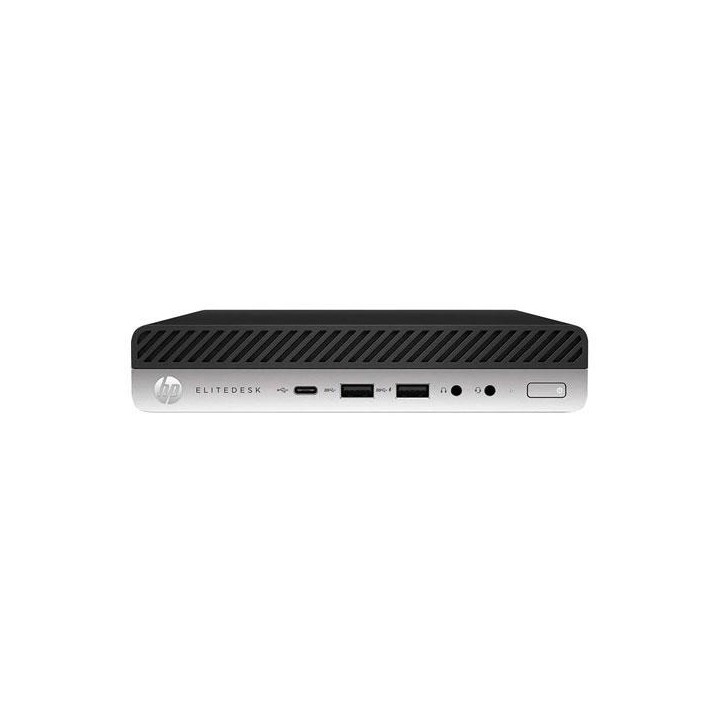Ordenador reacondicionado mini hp elitedesk 800 g3 - i5 - 7th - 8gb - 256gb m2 - win 10 pro - sin cable trébol - wifi+antena - s