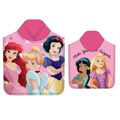 Poncho toalla Princesas Disney microfibra