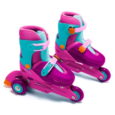 Patines en linea convertible rosa