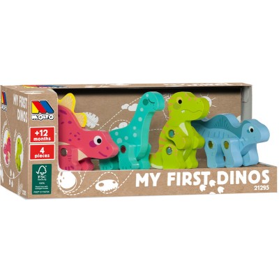 Set Dinosaurios madera