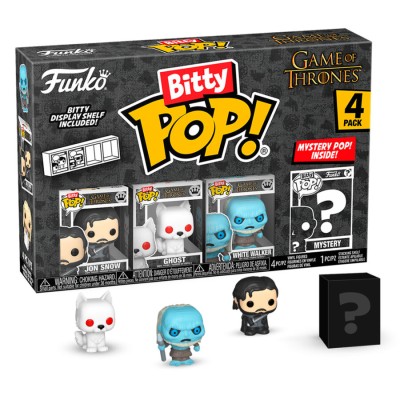 Blister 4 figuras Bitty POP Juego de Tronos Jon Snow