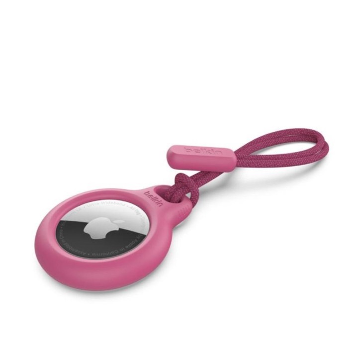Llavero belkin f8w974btpnk apple airtag rosa