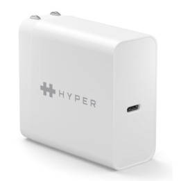 Cargador de pared universal hyper hj653e 65w usb tipo c blanco