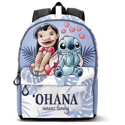 Mochila Couple Stitch Disney 44cm adaptable