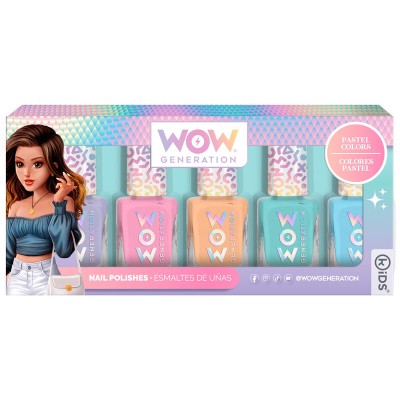 Blister set 5 botes esmalte uÃ±as Wow Generation