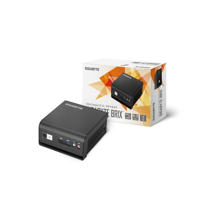Mini ordenador gigabyte brix gb - bmce - 4500c celeron n4500 - hdmi - 3 x usb tipo a - 1 x usb tipo c - rj45 - vesa barebone