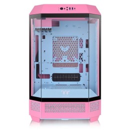 Caja ordenador gaming thermaltake the tower t300 matx cristal templado rosa