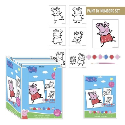 Set papeleria coloreable Peppa Pig