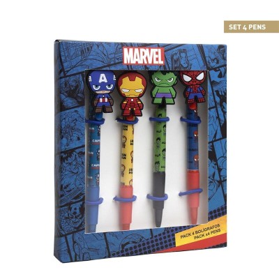 Blister boligrafos Marvel