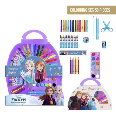 Set papeleria Frozen Disney 50pzs