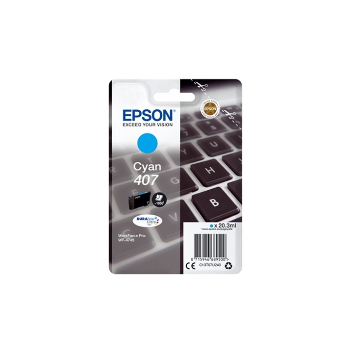 Cartucho tinta epson 407 cyan