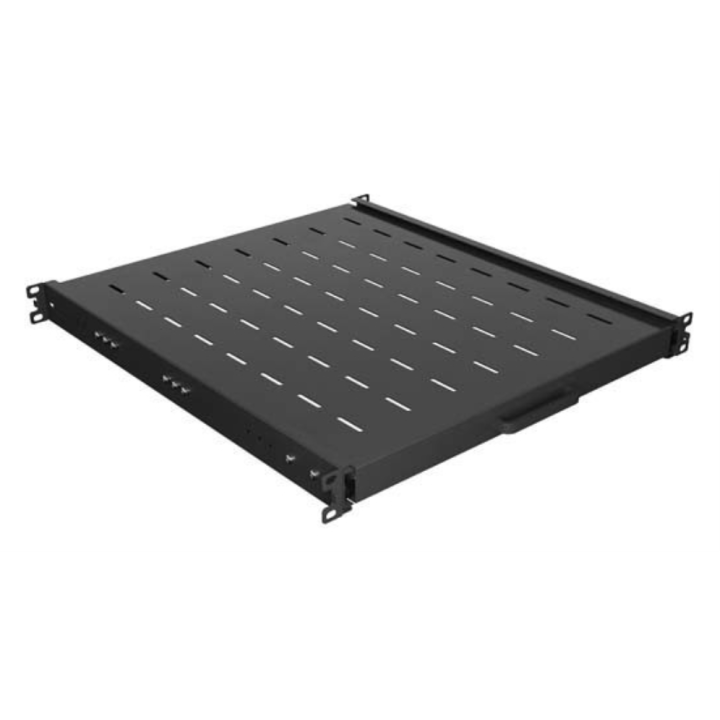 Bandela lanberg deslizante 1u 445x500mm hasta 35kg rack 19 pulgadas negro