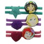 Blister 6 Gomas de pelo + pulsera Princesas Disney