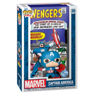 Figura POP Comic Cover Marvel Los Vengadores Avengers Capitan America Exclusive