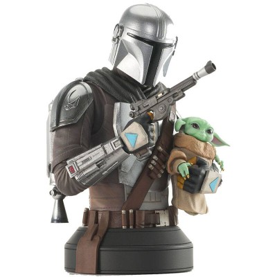 Busto Mandalorian con Grogu The Mandalorian Star Wars 15cm