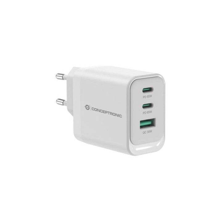 Cargador pared conceptronic althea21w65 65w 2x