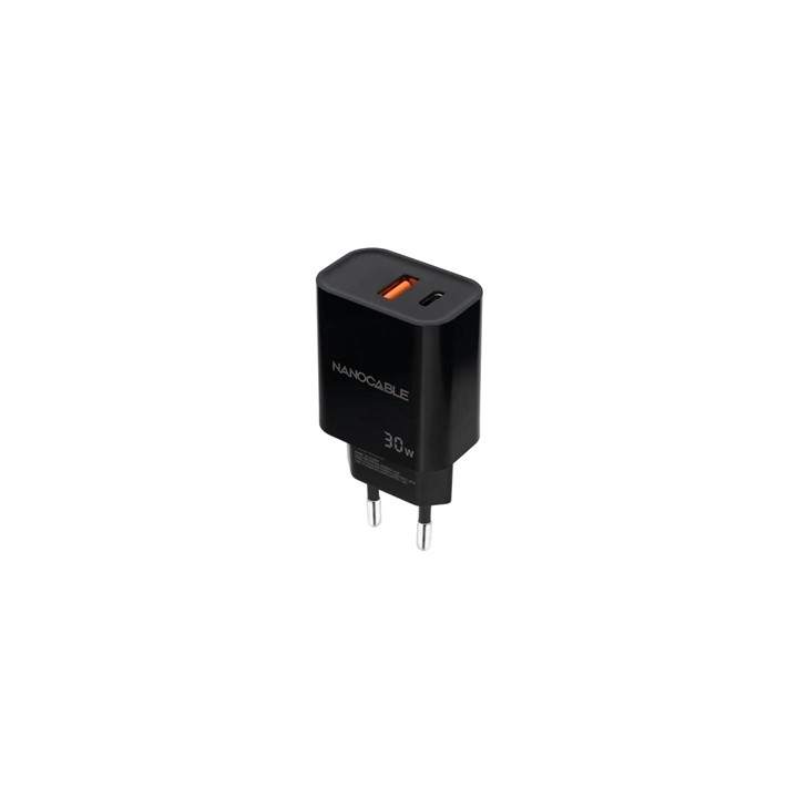 Cargador nanocable usb - c pd+usb - a qc 30w
