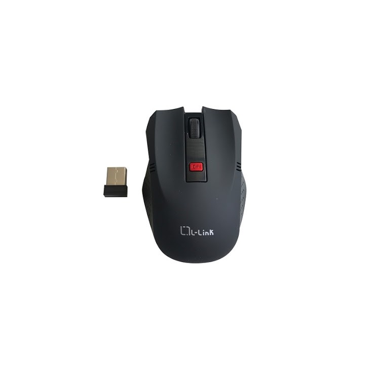 Raton optico inalambrico l - link negro