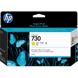 Cartucho hp nº 730 amarilo 130ml