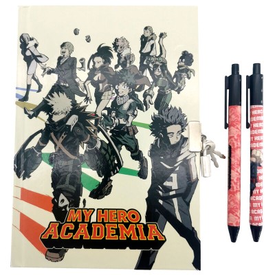 Set diario + 2 boligrafos My Hero Academia