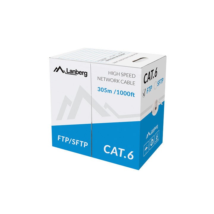 Bobina cat.6 lanberg ftp 305m solid