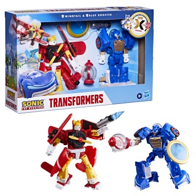 Figuras Wingtail & Blue Booster Sonic the Hedgehog Transformers 12,7cm