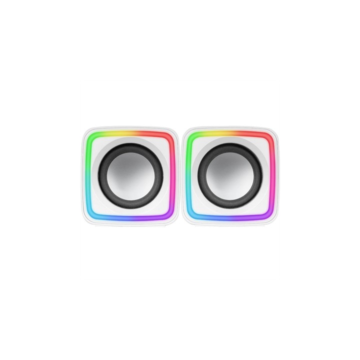 Altavoces mars gaming mscubew 8w blanco