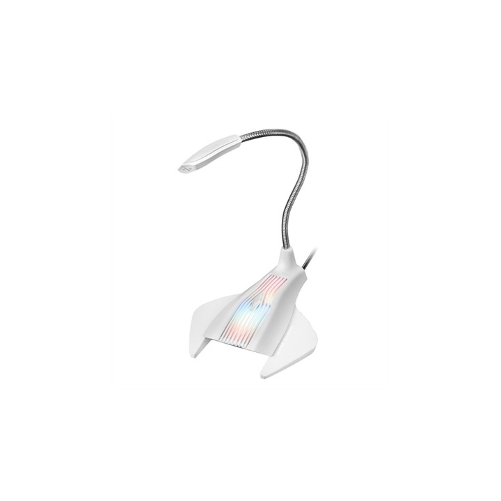 Microfono mars gaming rgb blanco
