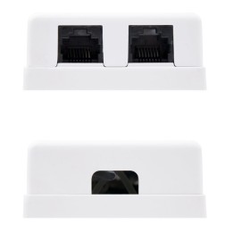 Roseta nanocable 2 tomas cat.6 utp