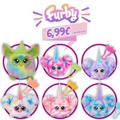 Pack oferta 5 Mini Furbys + 1 mochila