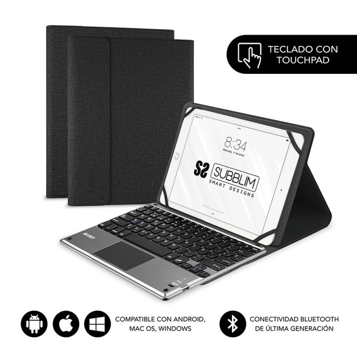 Funda + teclado subblim keytab pro