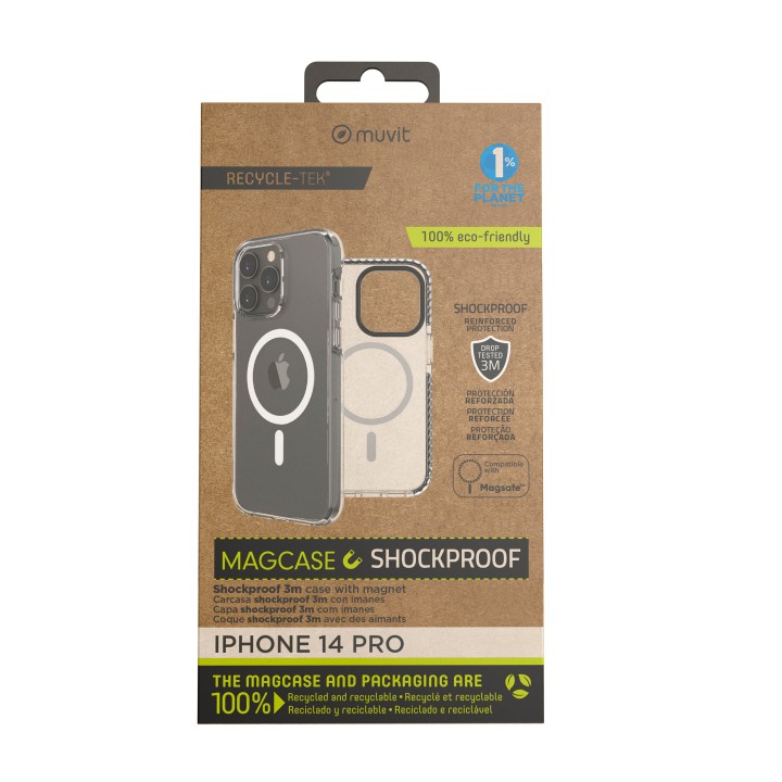Funda muvit recycletek magsafe shockproof 3m