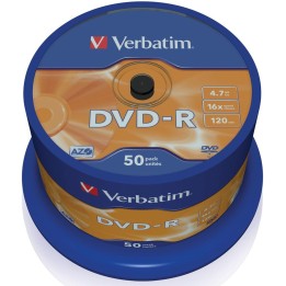 Verbatim dvd - r 4.7gb 16x tarrina 50