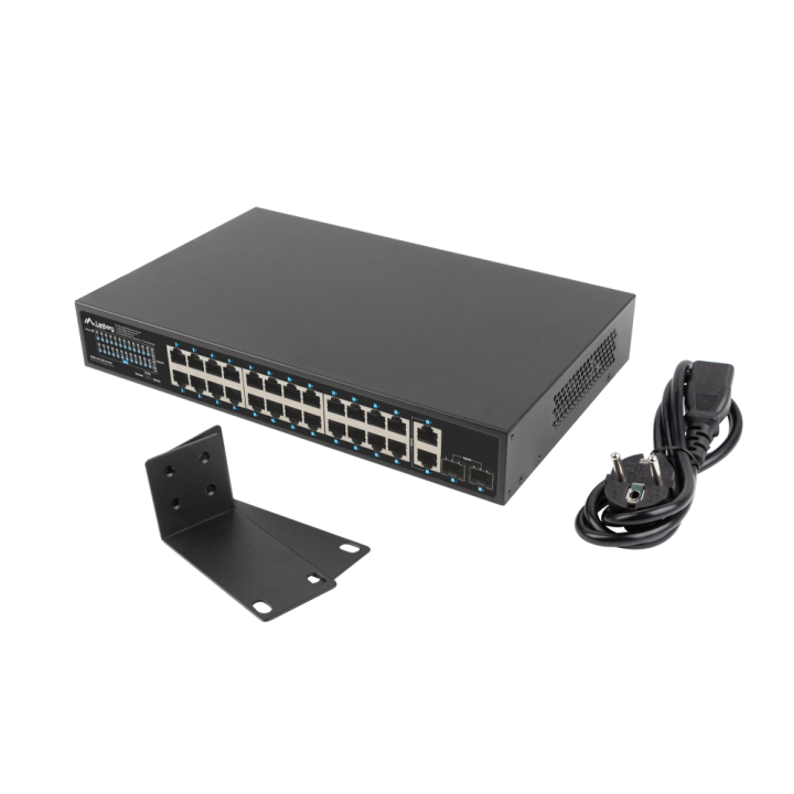 Switch lanberg 24 ptos 1gb poe+