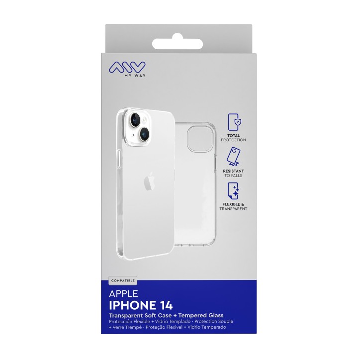 Carcasa myway apple iphone 14 transparente
