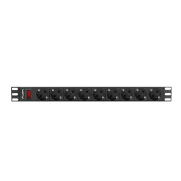 Regleta lanberg 1u 16a 9x schuko