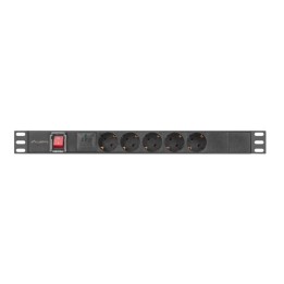 Regleta lanberg 1u 16a rack 19 pulgadas