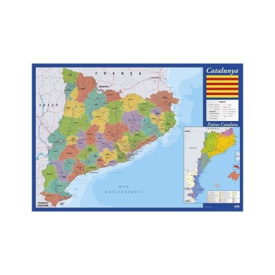 Vade tapete escritorio Mapa CataluÃ±a Catalan