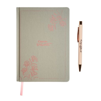 Set Cuaderno A5 + Boligrafo Raquel Beck