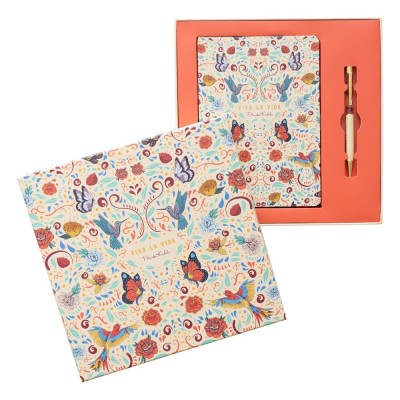 Set Cuaderno A5 + Boligrafo Frida Kahlo