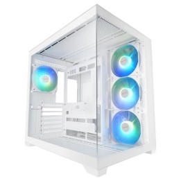 Caja ordenador mars gaming mcv5w atx argb cristal templado blanca