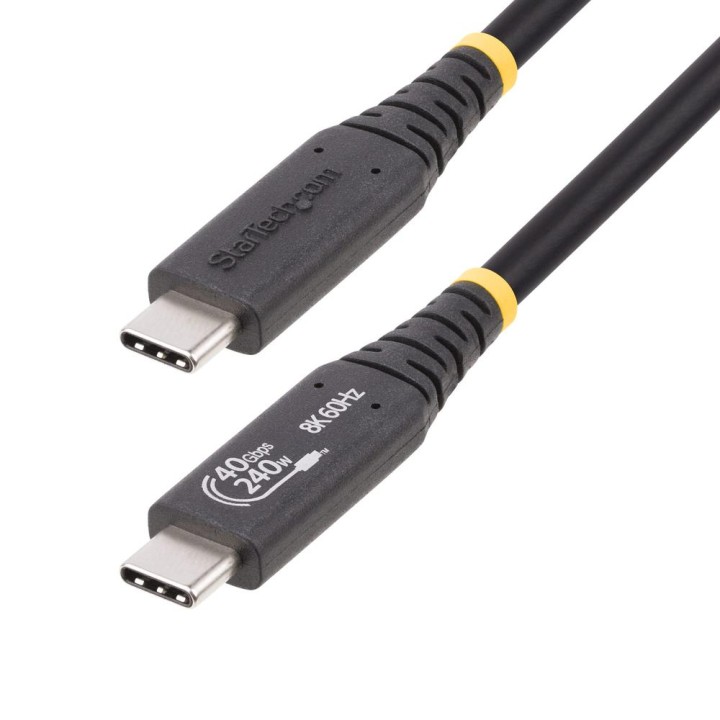 Cable usb tipo c startech 0.50m - macho - macho - negro