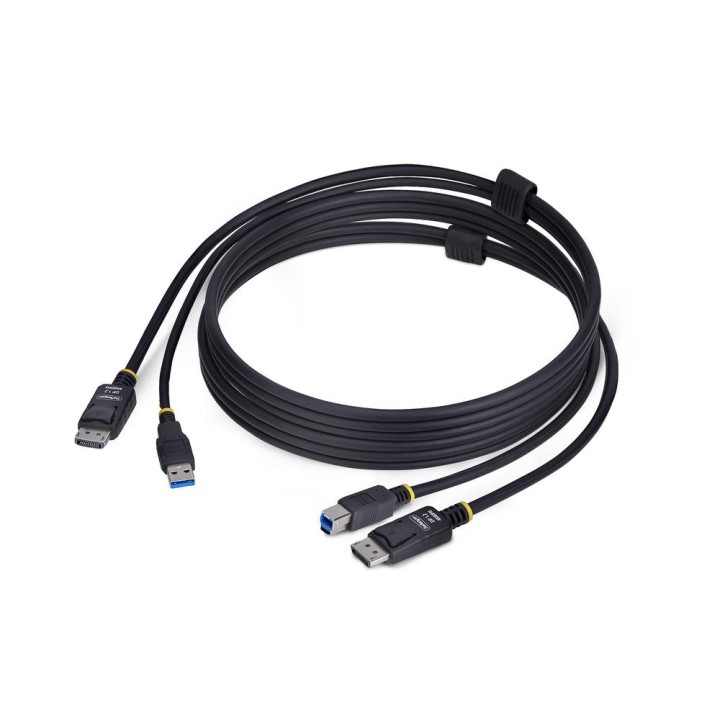 Cable displayport - usb tipo a a displayport - usb tipo b startech 1.8m - macho - macho - negro