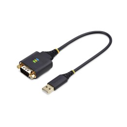 Cable usb tipo a a rs232 db9 startech 0.30m - macho - macho - negro